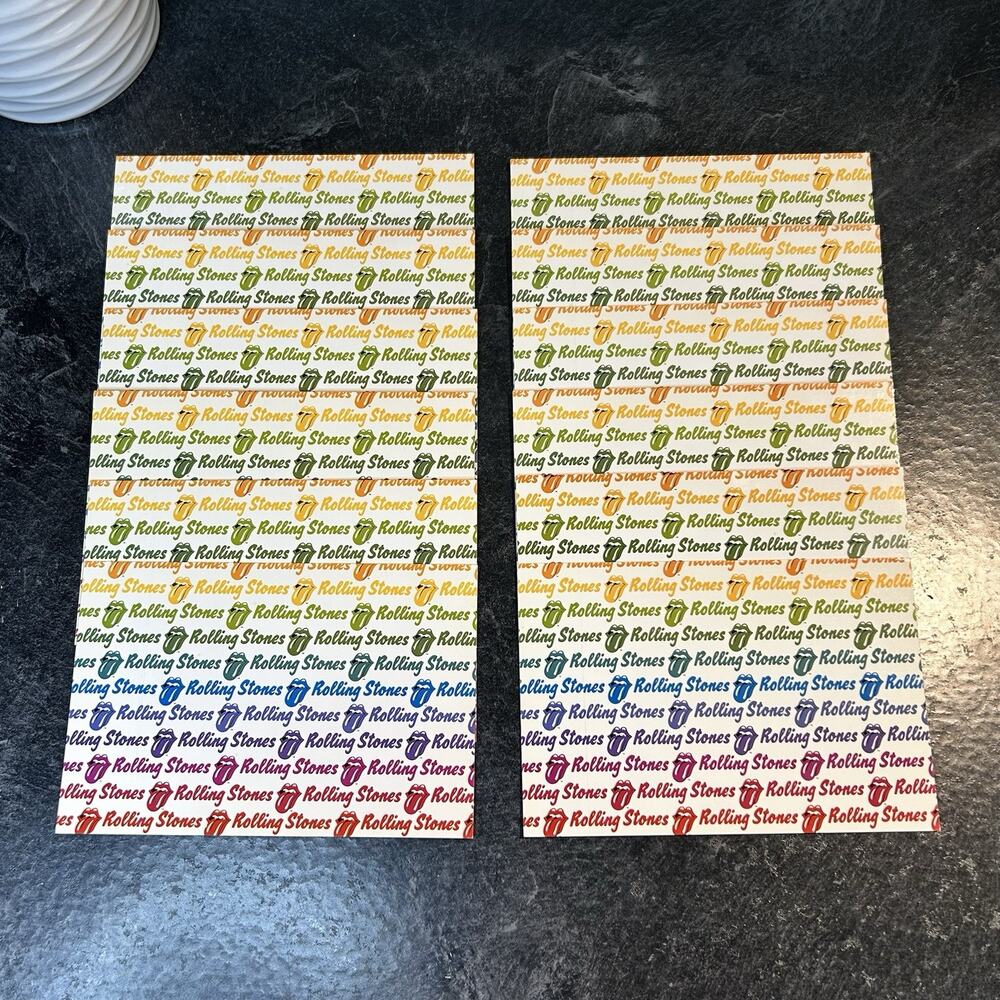 12- 1984 Freezz Frame Rolling Stones Rainbow Tongue & Lips 4 X 6” Postcards‎